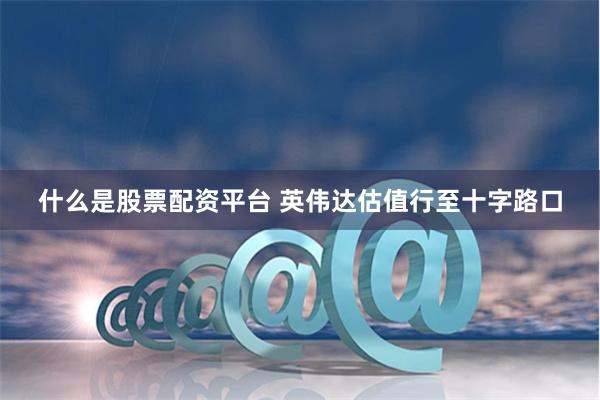 什么是股票配资平台 英伟达估值行至十字路口