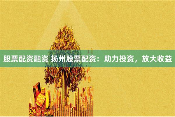 股票配资融资 扬州股票配资:助力投资,放大收益