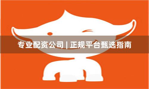 专业配资公司 | 正规平台甄选指南